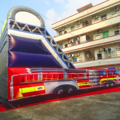 Fire Truck Giant Inflatable Slide