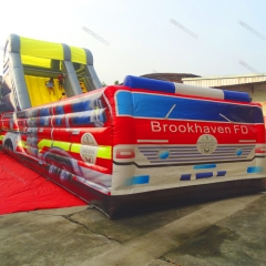 Fire Truck Giant Inflatable Slide