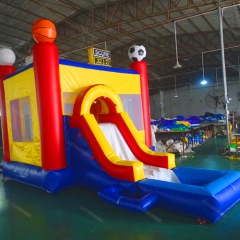 Sports Bouncer Castle With Pool