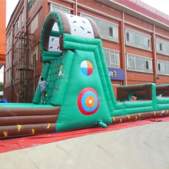 Outdoor inflatable obstacle course