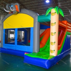 Elephant Bouncy Castles With Slide