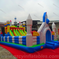 Customized Fun City Popular Attractive Inflatable Airplane Playground Inflatable