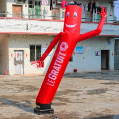 Dançarina de ar de publicidade inflável ao ar com logotipo