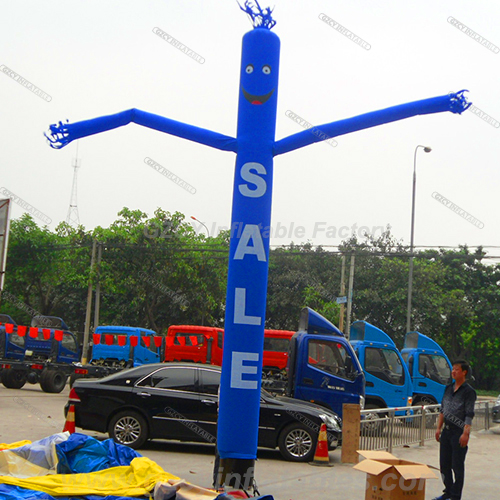 Promotion event logo printing one leg Inflatable giant air dancer