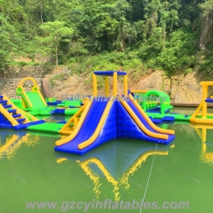 Parque aquático flutuante inflável de alta qualidade para todos os locais de água