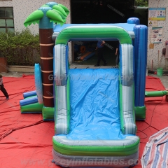 Tropical Surfing Bounce House With Slide