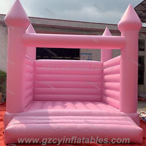 Bubble Gum Color Inflatable Bounce House