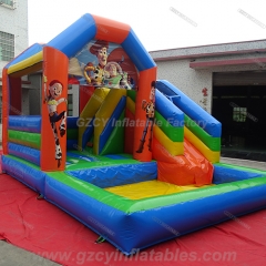 Toy Story Bounce House With Slide Combo Pool