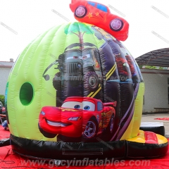 Cars Inflatable Bouncy Houses Slide Combo