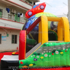 Cars Inflatable Bouncy Houses Slide Combo