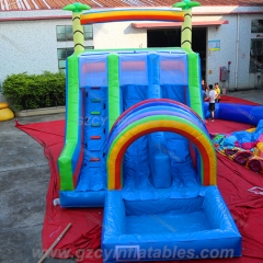 Double Lane Color Water Slide