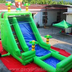 Green Tropical Water Slide