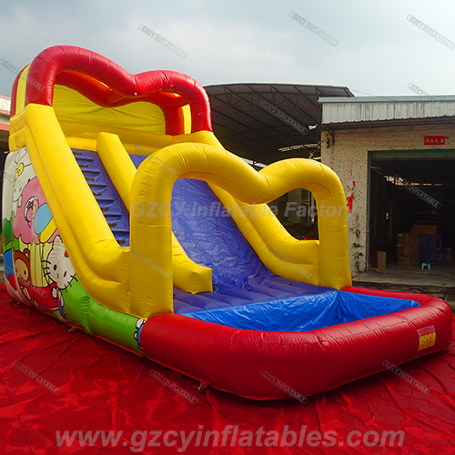 Hello Kitty Inflatable Pool Water Slides