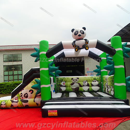 Panda Park Bouncy Castle With Slide