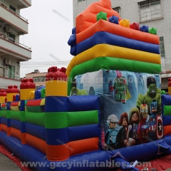 Lego Slide Bouncy Castle