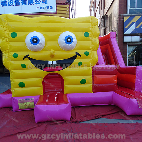 SpongeBob Bouncy Castle With Slide