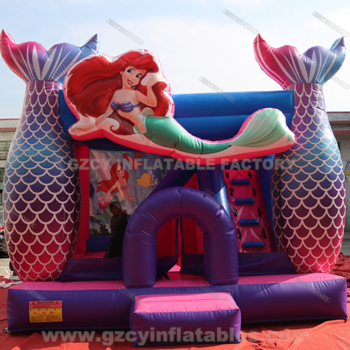 Mermaid Bouncy Castle Insider With Slide