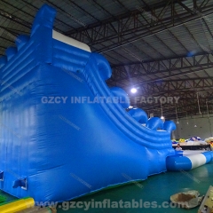 Inflatable Whale Water Slide With Pool