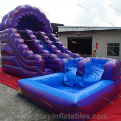 Inflatable Titanium Water Slide With Pool