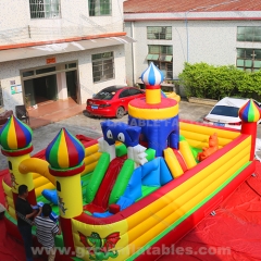 Blue Cat Inflatable Castle