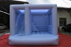 Pastel baby blue inflatable bouncy castle