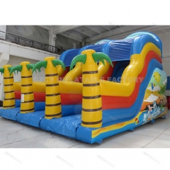 High quality large commercial inflatable playground bounce slide kids inflatable slide