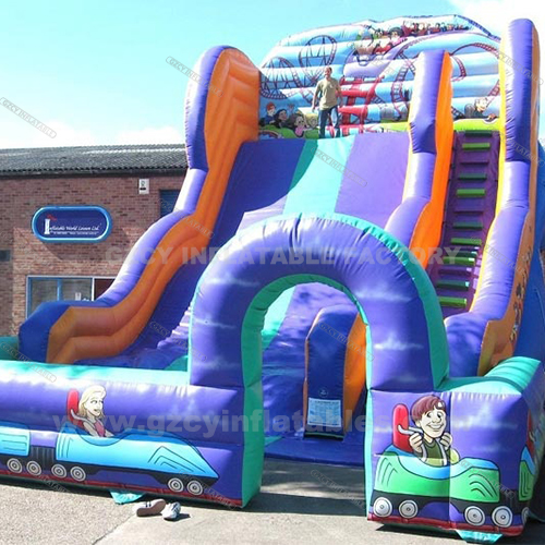 Inflatable commercial large bounce house inflatable slide jumping castle slide
