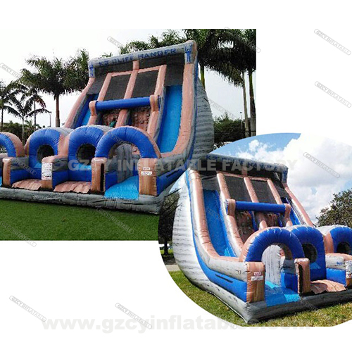 Outdoor inflatable big slide kids large inflatable water slide