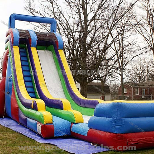 Giant Water slide Park for Kids Backyard , Climbing Wall, Blow up Water Slides Inflatables for Kids and Adults Party