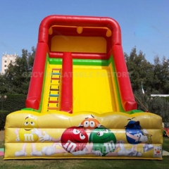 Outdoor inflatable kids amusement park backyard water slide with swimming pool