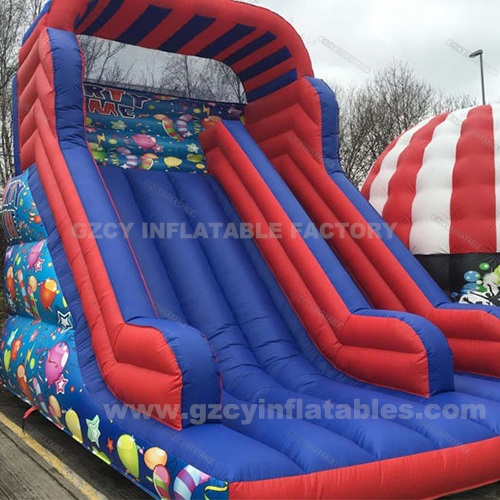 Big inflatable party slide, inflatable bounce slide for kids