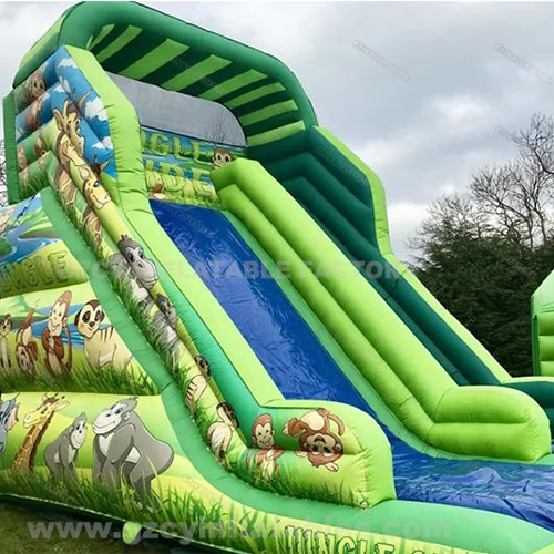 Outdoor Kids Inflatable Amusement Park Bounce Castle Slide