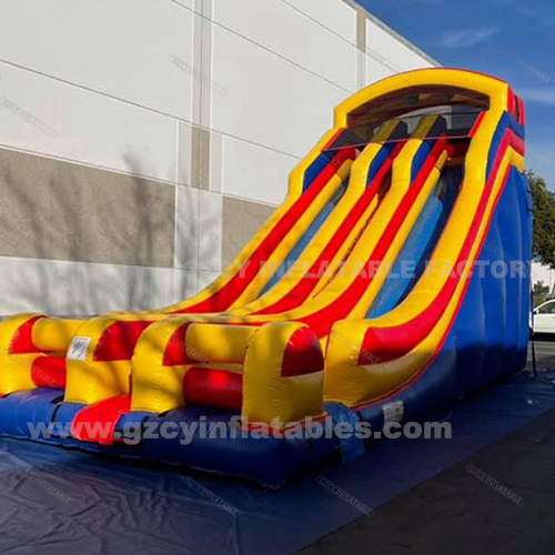 Adult large inflatable trampoline castle slide bounce house super giant slide