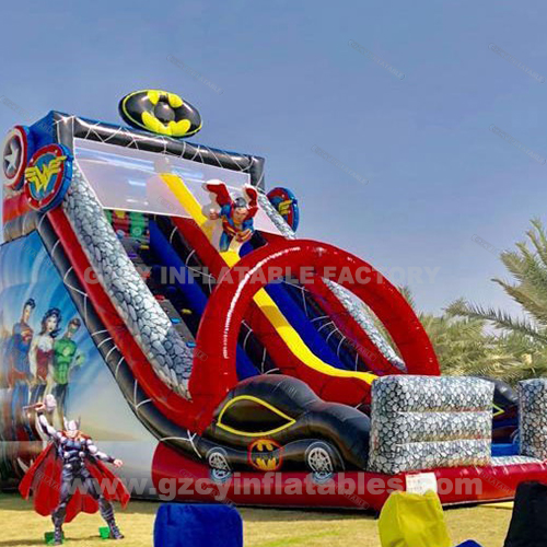 Inflatable water slide inflatable cartoon castle bounce house with slide