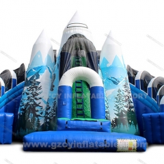 Large Inflatable Iceberg Trampoline Castle Bounce House