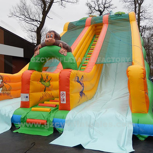 High Quality Outdoor Inflatable Bounce House Slide Inflatable Monkey Jumping Castle Slide