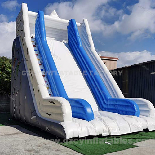 Outdoor Party Inflatable Iceberg Slide, Inflatable Bounce House Water Slide