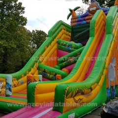 Commercial water inflatable trampoline water slide bouncing obstacle house slide