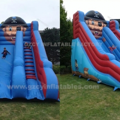Commercial Giant Kids Inflatable Pirate Ship Slide