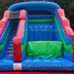 Custom Commercial Inflatable Cliff Bounce Trampoline Slide