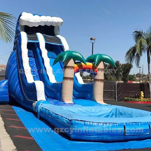 Inflatable Water Slide Kids Backyard Slides Water Slide with Swimming Pool