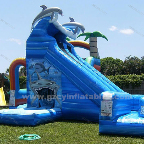 inflatable bouncer slide combo ,inflatable shark bouncer slide combo for kids