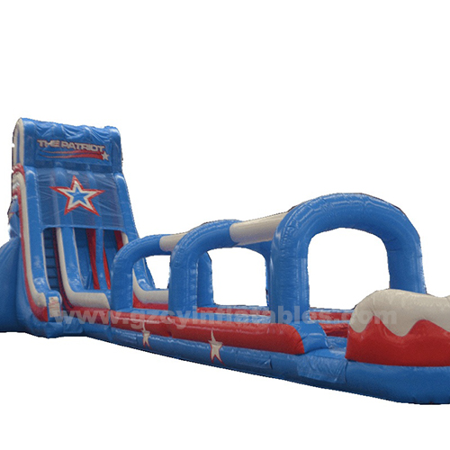 Captain America Water Slide Inflatable Double Lane Water Slide
