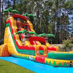 Outdoor Inflatable Water Slide Inflatable Water Slide Fun Obstacle Race Giant Slide Party Game