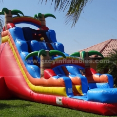 Outdoor Adult Games Inflatable Water Slide Fun Obstacle Race Giant Slide Party Game