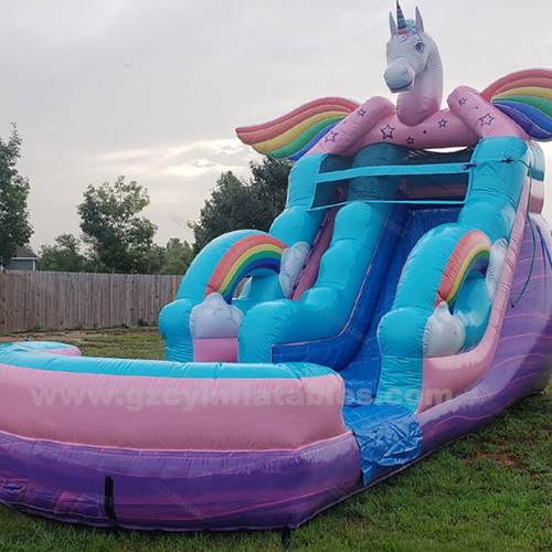 Cartoon Bouncy Castle Slide Inflatable Combination for Kids