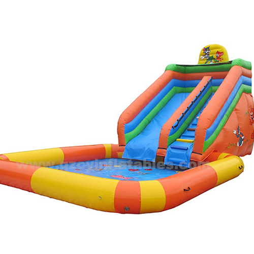 kids Large Cartoon Inflatable Trampoline Castle Slide Swimming Pool