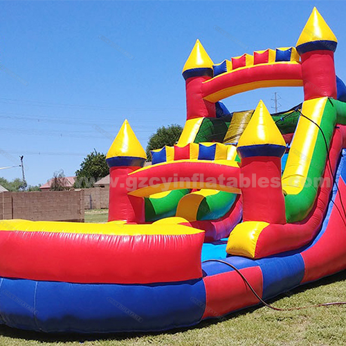 Commercial trampoline jumping inflatable castle combination slide