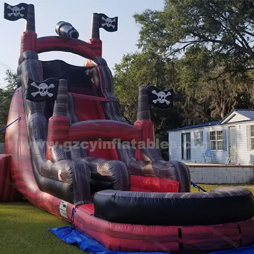 Giant Commercial Pirate Ship Inflatable Water Slide