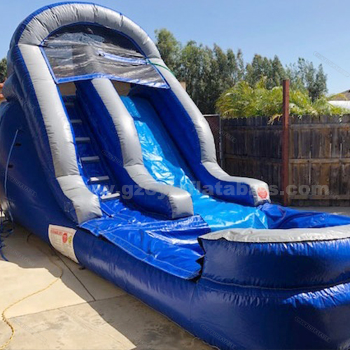 Commercial Blue Inflatable Water Slide Pools